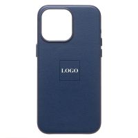 Чехол для Apple iPhone 15 Pro Max экокожа MagSafe <темно-синий> (премиум) ― Оптовый PromiseMobile