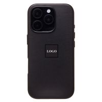 Чехол для Apple iPhone 16 Pro экокожа MagSafe <черный> (премиум) ― Оптовый PromiseMobile