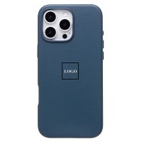 Чехол для Apple iPhone 16 Pro Max экокожа MagSafe <темно-синий> (премиум) ― Оптовый PromiseMobile