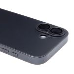 Чехол для Apple iPhone 16 силиконовый MagSafe Glass <черный> (премиум)