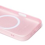 Чехол для Apple iPhone 16 Pro силиконовый MagSafe Glass <светло-розовый> (премиум)