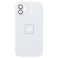 Чехол для Apple iPhone 12 силиконовый MagSafe Glass <белый> (премиум) ― Оптовый PromiseMobile