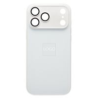 Чехол для Apple iPhone 17 Pro Max силиконовый MagSafe Glass <белый> (премиум) ― Оптовый PromiseMobile