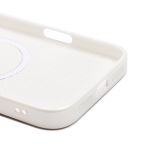 Чехол для Apple iPhone 17 Pro Max силиконовый MagSafe Glass <белый> (премиум)