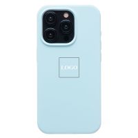 Чехол для Apple iPhone 15 Pro силиконовый Soft Touch <голубой> (премиум) ― Оптовый PromiseMobile