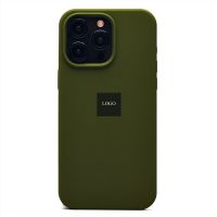 Чехол для Apple iPhone 15 Pro Max силиконовый Soft Touch <темно-зеленый> (премиум) ― Оптовый PromiseMobile