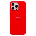 Чехол для Apple iPhone 16 Pro Max силиконовый Soft Touch <красный> (премиум)
