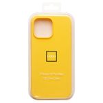 Чехол для Apple iPhone 16 Pro Max силиконовый Soft Touch <желтый> (премиум)