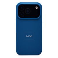 Чехол для Apple iPhone 17 Pro силиконовый Soft Touch <темно-синий> (премиум) ― Оптовый PromiseMobile