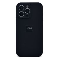 Чехол для Apple iPhone 15 Pro Max силиконовый Soft Touch с закрытой камерой <черный> (премиум) ― Оптовый PromiseMobile