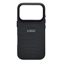 Чехол для Apple iPhone 17 Pro текстиль TechWoven <черный> ― Оптовый PromiseMobile