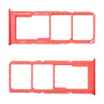 Лоток Sim-карты для Samsung SM-A105F (A10), SM-A125F (A12), SM-A205F (A20), SM-A305F (A30), SM-A505F (A50), SM-A705F (A70), SM-A750F (A7 2018), SM-M127F (M12) / Vivo Y91c и карты памяти <красный>