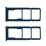 Лоток Sim-карты для Samsung SM-A105F (A10), SM-A125F (A12), SM-A205F (A20), SM-A305F (A30), SM-A505F (A50), SM-A705F (A70), SM-A750F (A7 2018), SM-M127F (M12) / Vivo Y91c и карты памяти <синий>