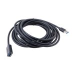USB удлинитель - USB (папа) - USB (мама) 5 метров <черный>