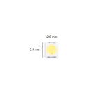 Светодиод для LED подсветки SMD 2835 (6V/2W/комплект 50 шт.) <холодный белый>