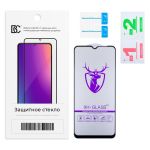 Защитное стекло для Oppo A5 2020, A9 2020, A31 / Realme 5, 6i, C3 (2.5D/закаленное, полная наклейка) <черный> в блистере