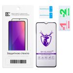 Защитное стекло для Infinix Hot 10 Lite (X657B) / Smart 6 (X6511), 6 HD (X6512), 7 (X6515) 7 HD (X6516) (2.5D/закаленное, полная наклейка) <черный> в блистере