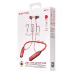 Беспроводные Bluetooth наушники Borofone BE69 <красный>