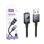 Кабель USB Apple iPhone Lightning Hoco X118 (2.4A) <черный>