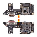 Плата нижняя для Xiaomi Poco F7 Ultra (24122RKC7G) на системный разъем, разъем Sim-карты и микрофон (оригинал)