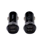 Автомобильное зарядное устройство USB Hoco Z1 (2 порта/2.1A) <черный>