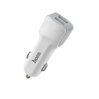 Автомобильное зарядное устройство USB Hoco Z23 (2 порта/5V/2.4A) <белый> ― Оптовый PromiseMobile
