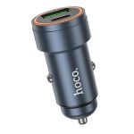Автомобильное зарядное устройство USB Hoco Z57A (PD30W/QC3.0/кабель Type-C) <серый>