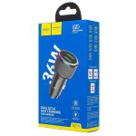 Автомобильное зарядное устройство USB Hoco NZ14 (36W) <черный>
