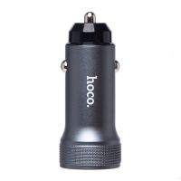 Автомобильное зарядное устройство USB Hoco Z49A (QC3.0/USB/5V/3A) <серый> ― Оптовый PromiseMobile