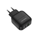 Сетевое зарядное устройство USB Borofone BA46A (3А/QC3.0/PD/кабель Lightning) <черный>