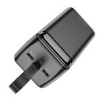Внешний аккумулятор USB Borofone BJ14D (50000 mAh/22.5W/PD/QC3.0/MicroUSB/Type-C/LED/фонарик) <черный>