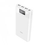 Внешний аккумулятор USB Hoco B35E (30000mAh/2A/3 порта/lcd/Type-C) <белый>