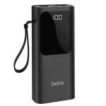 Внешний аккумулятор USB Hoco J41 (10000mAh/2A/2 порта/Type-C/Lightning/lcd) <черный>