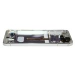 Дисплей для Samsung SM-S906B (Galaxy S22 Plus) модуль в сборе с тачскрином <белый фантом> (оригинал SP)