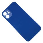 Задняя крышка для Apple iPhone 12 (широкий вырез под камеру) <синий>