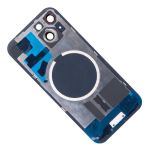 Задняя крышка для Apple iPhone 15 в сборе с магнитом MagSafe <черный> (оригинал)