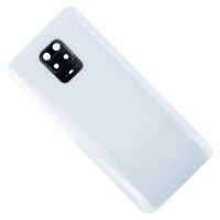 Задняя крышка для Xiaomi Redmi Note 9 Pro (M2003J6B2G) со стеклом камеры <белый> (оригинал) ― Оптовый PromiseMobile