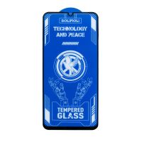 Защитное стекло для Huawei Honor X5c Plus (NLA-LX2) (2.5D/полная наклейка) <черный> ― Оптовый PromiseMobile