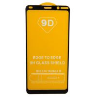 Защитное стекло для Nokia 9 (TA-1082, TA-1087) (2,5D/полная наклейка) <черный> ― Оптовый PromiseMobile
