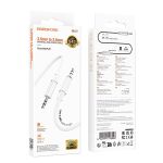 Кабель AUX 3.5 mm - 3.5 mm Borofone BL21 (1 м) <белый>