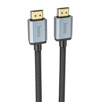 Кабель HDMI (HDMI-HDMI) Hoco US03 (ver 2.0/оплетка нейлон/1 м) <черный> ― Оптовый PromiseMobile