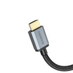 Кабель HDMI (HDMI-HDMI) Hoco US03 (ver 2.0/оплетка нейлон/1 м) <черный>