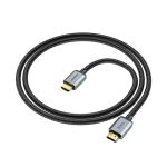 Кабель HDMI (HDMI-HDMI) Hoco US03 (ver 2.0/оплетка нейлон/1 м) <черный>