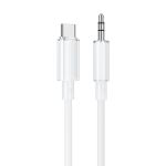 Кабель AUX Type-C - 3.5 mm Borofone BL21 (1 м) <белый>