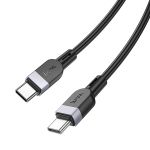 Кабель USB-C Type-C Hoco X109 (3A/PD/60W/2 метра) <черный>