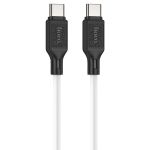 Кабель USB-C Type-C Hoco X90 (3A/PD/60W/1 метр) <белый>