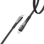 Кабель USB Apple iPhone Lightning Hoco U70 (2.4A/1,2 метра) <черный>