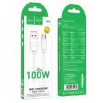 Кабель USB Type-C Hoco X115 (5A/100W/1 метр) <белый>