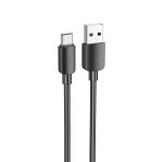Кабель USB Type-C Hoco X96 (3A/27W/1 метр) <черный>