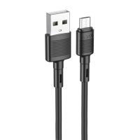 Кабель USB MicroUSB Hoco X83 (2.4А/1 метр) <черный> ― Оптовый PromiseMobile